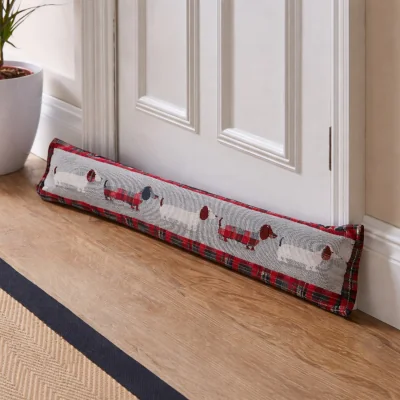 The Range Patterned Door Draught Excluder - Dog