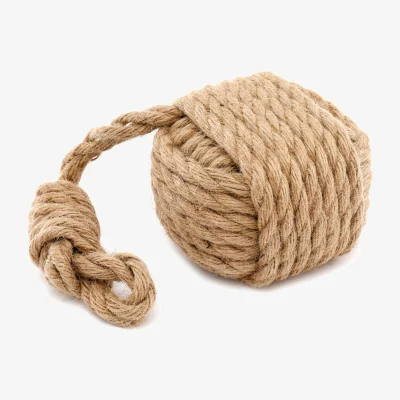 The Range Nautical Rope Door Stop For Coastal Homes - Brown