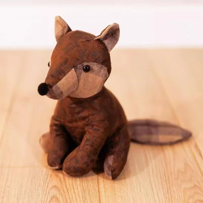 The Range Fox Door Stop Heavy Duty Soft Fabric - Brown