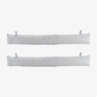 The Range 80cm Chevron Draught Excluder Pack of 2 - Grey