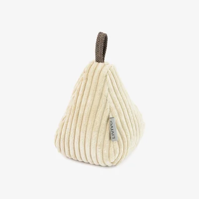 The Range Weighted Pear Door Stopper - White