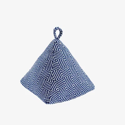The Range 20cm Chevron Door Stop - Blue