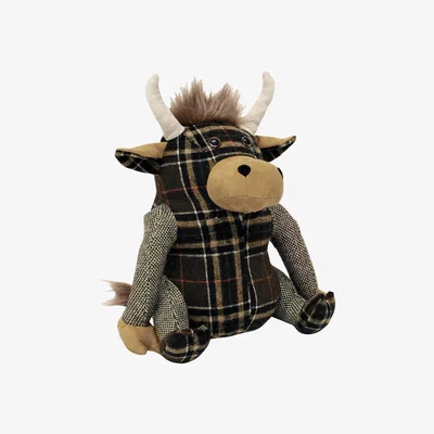 The Range Novelty Highland Cow Door Stop - Brown