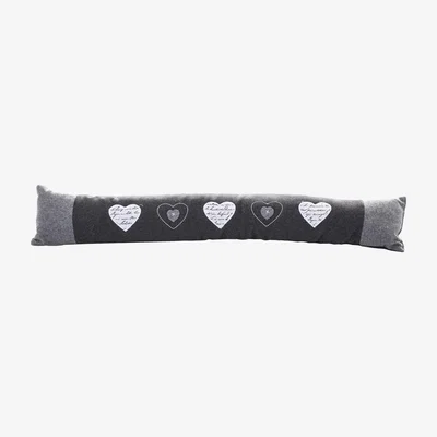 The Range Heart Draught Excluder - Grey