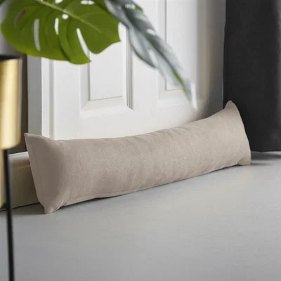The Range Velvet Chenille Draught Excluder - Taupe