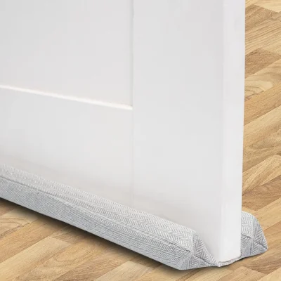 The Range Tanness Door Draft Excluder Double Sided 70-90cm for Doors and Windows - Light Grey