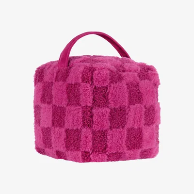 The Range Check It Boucle Fleece Doorstop - Pinky Crush