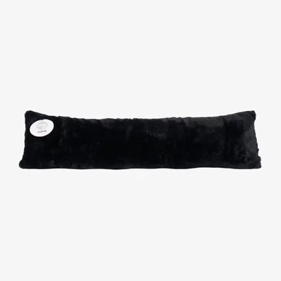 The Range Faux Fur Draught Excluder - Black