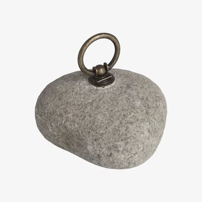 The Range River Stone Door Stop Natural Decor Functional Accessory - Stone