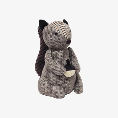 The Range Herringbone Squirrel Door Stop - Brown