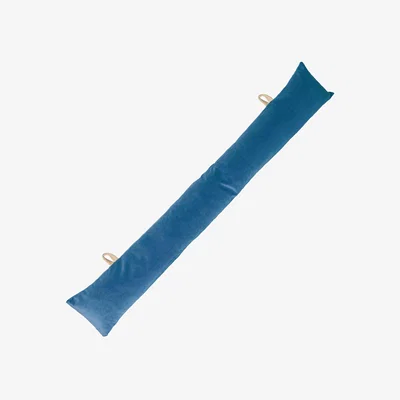 The Range Velvet Draught Excluder - 60cm x 12cm - Blue
