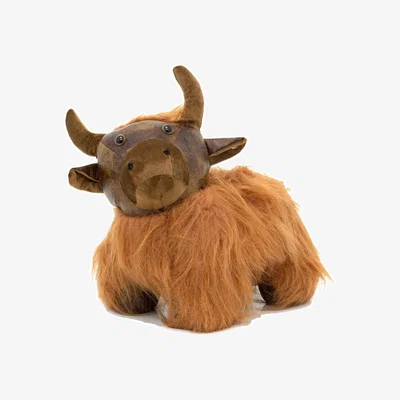 The Range Angus Highland Cow Doorstop  - Brown