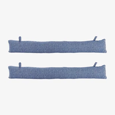 The Range 80cm Chevron Draught Excluder Pack of 2 - Blue