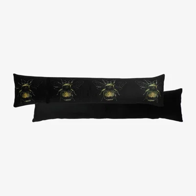 The Range Gold Bee Draught Excluder - Black