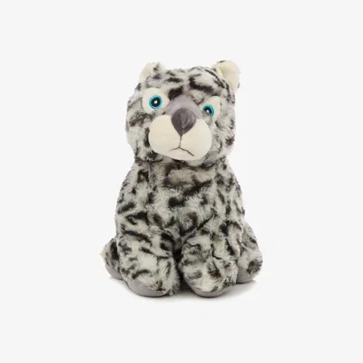 The Range Plush Door Stop - Snow Leopard - White