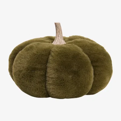 The Range Pumpkin Faux Fur Doorstop