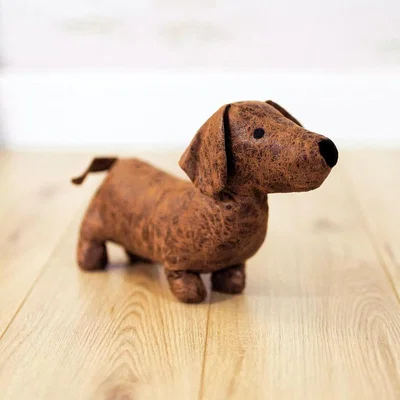 The Range Animal Fabric Door Stop Weighted Freestanding 33 x 21 x 8cm - Brown