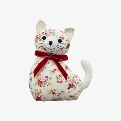 The Range Floral Cat Novelty Doorstop - Sugar Cane