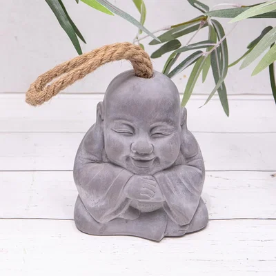 The Range Grey Buddha Doorstop - Cream