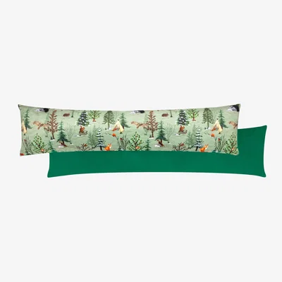 The Range Lodge Wood Velvet Draught Excluder - Oak Green