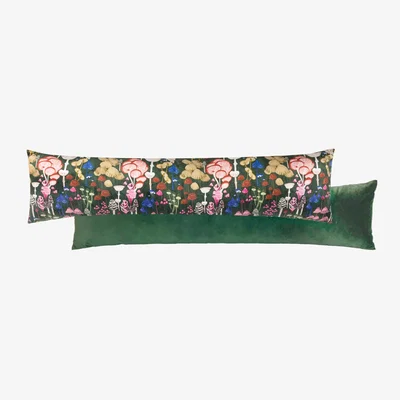 The Range Amanita Abstract Mushroom Draught Excluder - Green