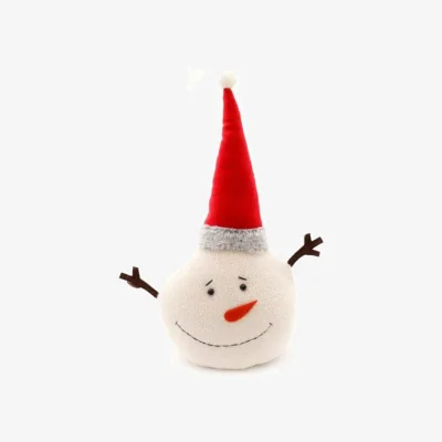 The Range Festive Snowman Doorstop For Holiday Cheer - Red