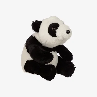 The Range Plush Door Stop - Panda - Black