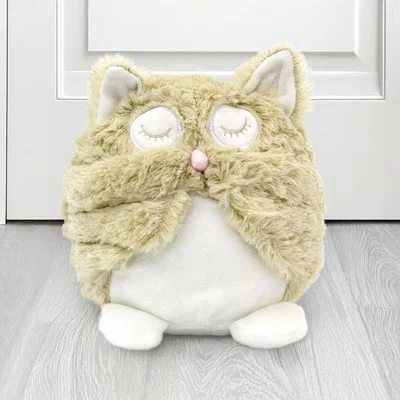 The Range Owl Plush Door Stop Weighted Polyester 18cm High - Brown