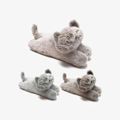 The Range Weighted Door Stop Lying Cat Animal Design - Brown