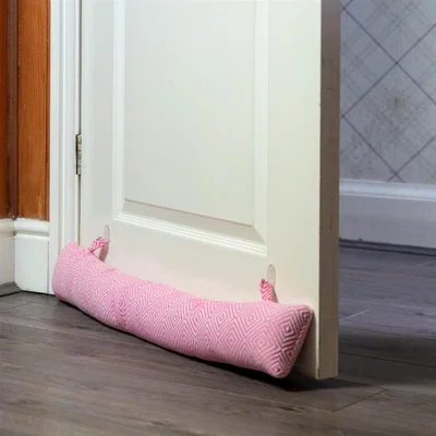The Range 80cm Chevron Draught Excluder Pack of 2 - Pink