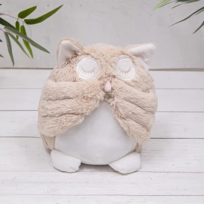 The Range Beige & White¿Owl Doorstop - Beige