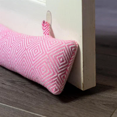 The Range 80cm Chevron Draught Excluder - Pink