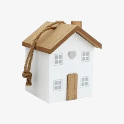 The Range Wooden Heavy Duty House Doorstop  - White