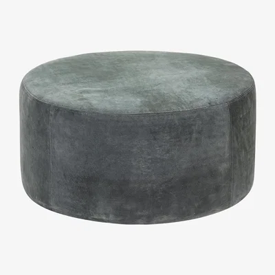 Amara Serax - Leather Pouf - Small - Dark Grey