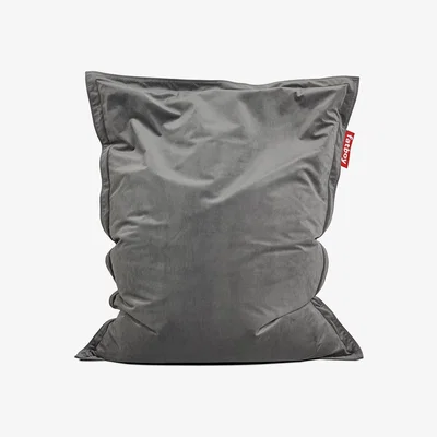Amara Fatboy - The Original Slim Velvet Bean Bag - Taupe