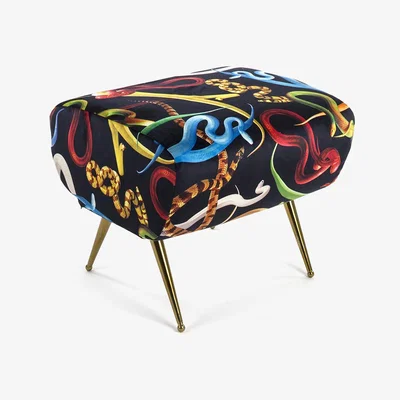 Amara Seletti wears Toiletpaper - Toiletpaper Pouf - Snakes