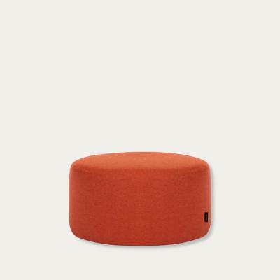 Bombinate.com Terracotta Wool Short Folk Pouf