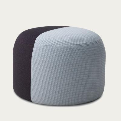 Bombinate.com Light Blue/Eggplant Dainty Pouf