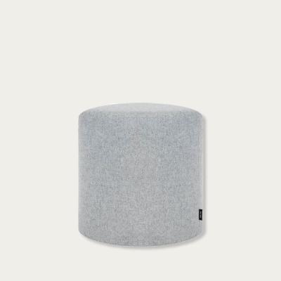 Bombinate.com Universal Grey Wool Tall Folk Pouf