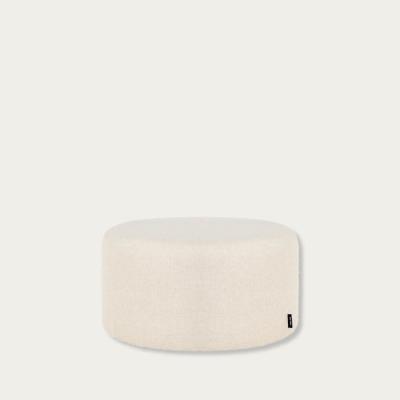 Bombinate.com Cream Beige Short Folk Pouf