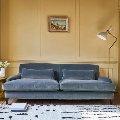 Graham & Green Graham and Green Campbell 3 Seater - Pistachio Stain Guarded Velvet