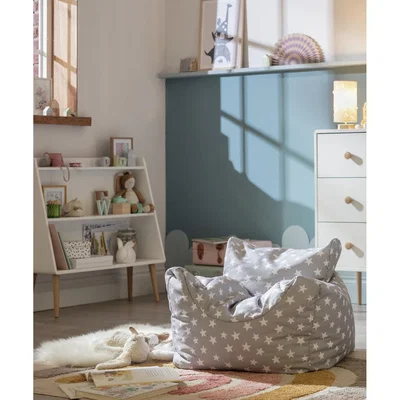 Habitat Habitat Kids Funzee Grey Stars Bean Bag