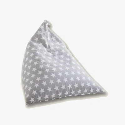 Marks & Spencer Kaikoo Star Print Pyramid Beanbag - Silver Grey, Silver Grey
