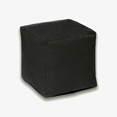Marks & Spencer Kaikoo Faux Leather Pouffe - Black, Black