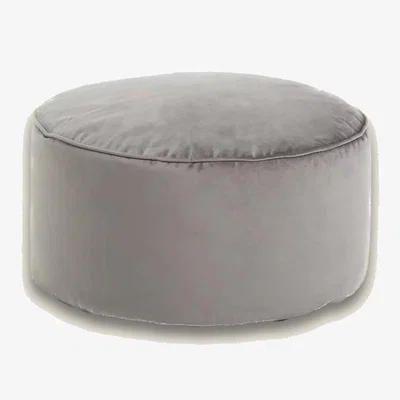 Marks & Spencer Kaikoo Velvet Pouffe - Grey, Grey