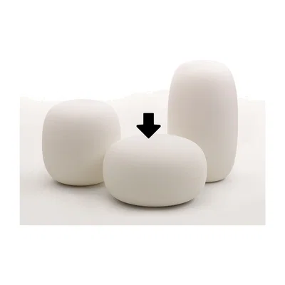 Made in Design Pandora Small Pouf by MyYour White