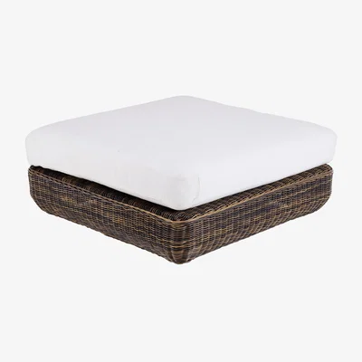 Made in Design Agorà Pouf - / Cushion - 100 x 100 cm by Unopiu White/Brown