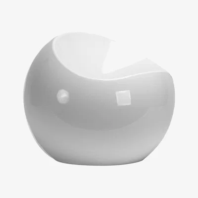 Made in Design Ball Chair Pouf by XL Boom White