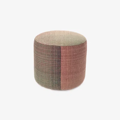 Made in Design Shade 3A Pouf - / New-Zealand wool - Ø 49 cm by Nanimarquina Red/Orange