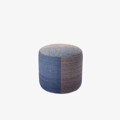 Made in Design Shade 2B Pouf - / New-Zealand wool - Ø 49 cm by Nanimarquina Blue/Purple